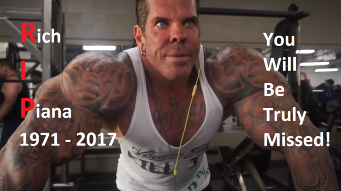Rich Piana RIP Rich Piana RIP