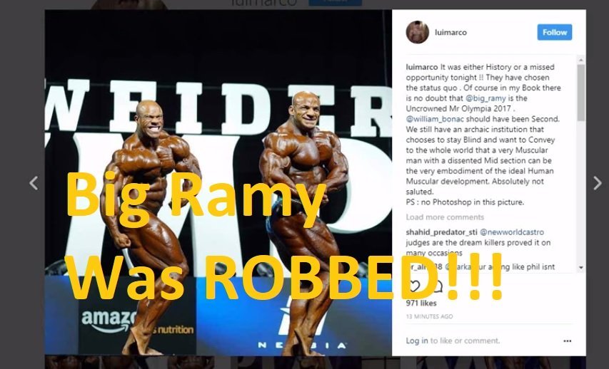 big ramy 2017 uncrowned